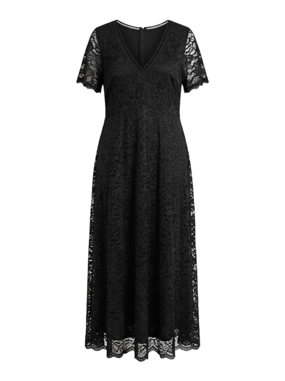 Torrid Black Lace Overlay V-Neck Maxi Dress Size 14 Formal Goth Chic